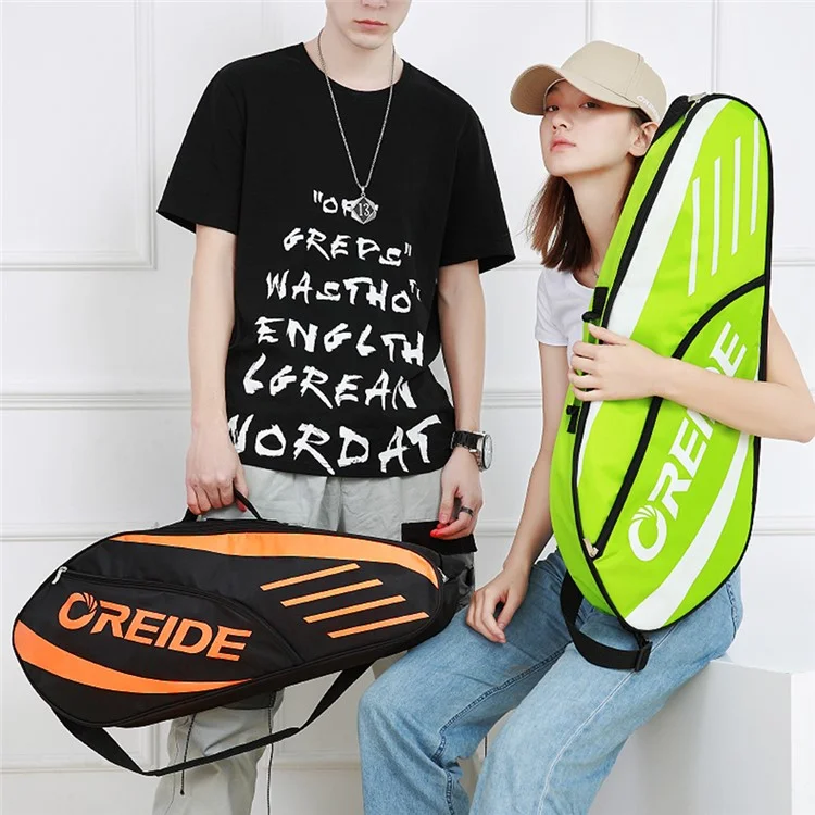 OREIDE YB1003 Tennis Racket Bag Polyester Messenger Shoulder Bag Handbag for Men, Women - Blue+Black
