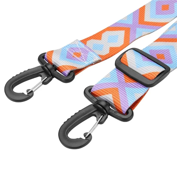 90cm Ski Boot Carrier Strap Snowboard Boots Adjustable Shoulder Strap Sports Accessory - Yellow Blue
