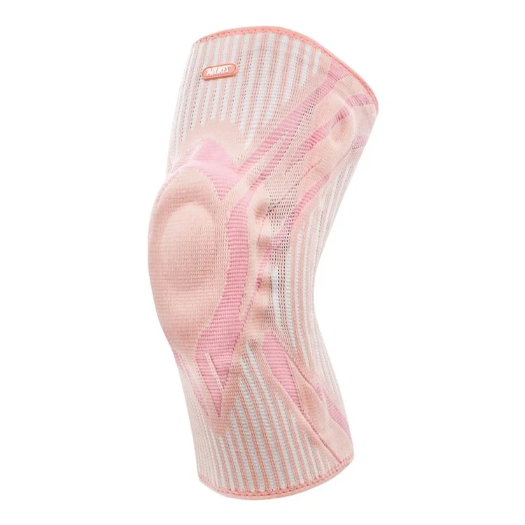 AOLIKES HX-7730 1Pc Shock Absorbing Knitted Knee Brace Fitness Gym Sports Anti-slip Knee Support - Pesca / M
