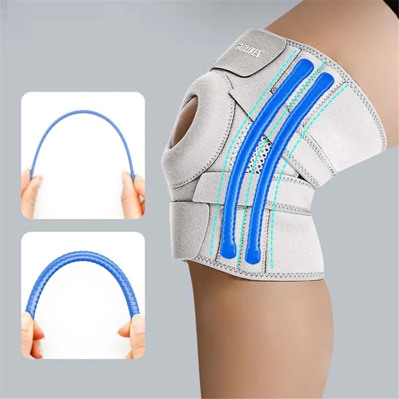 AOLIKES 7610 1Pc Compression Sports Knee Pad Fitness Running Elastic Knee Brace Protector - Black