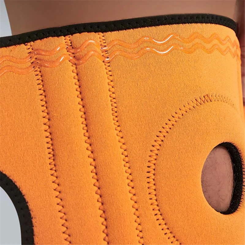 AOLIKES 7610 1Pc Compression Sports Knee Pad Fitness Running Elastic Knee Brace Protector - Black
