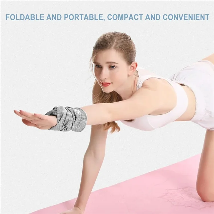 AOLIKES 7933 Cooling Polyester Wrist Sleeve Towel Quick Dry Heat Remove for Yoga Tenis Gym Fitness Runnig - Blue