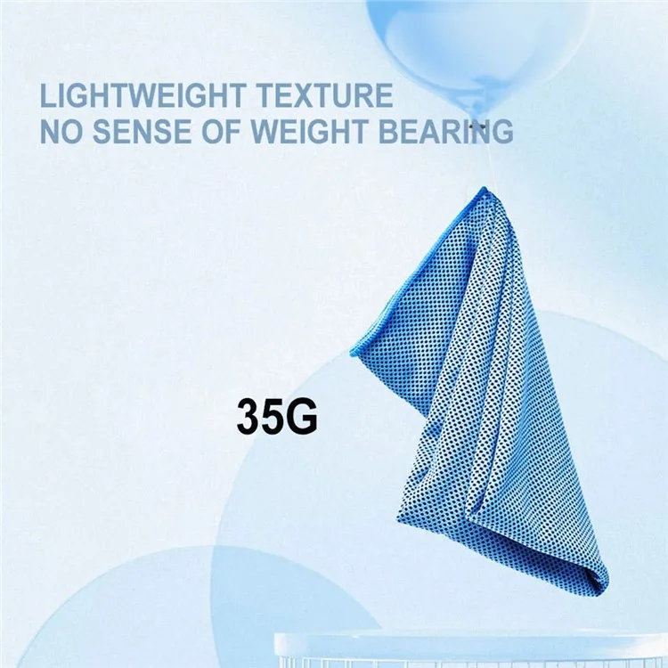 AOLIKES 7933 Cooling Polyester Wrist Sleeve Towel Quick Dry Heat Remove for Yoga Tenis Gym Fitness Runnig - Blue