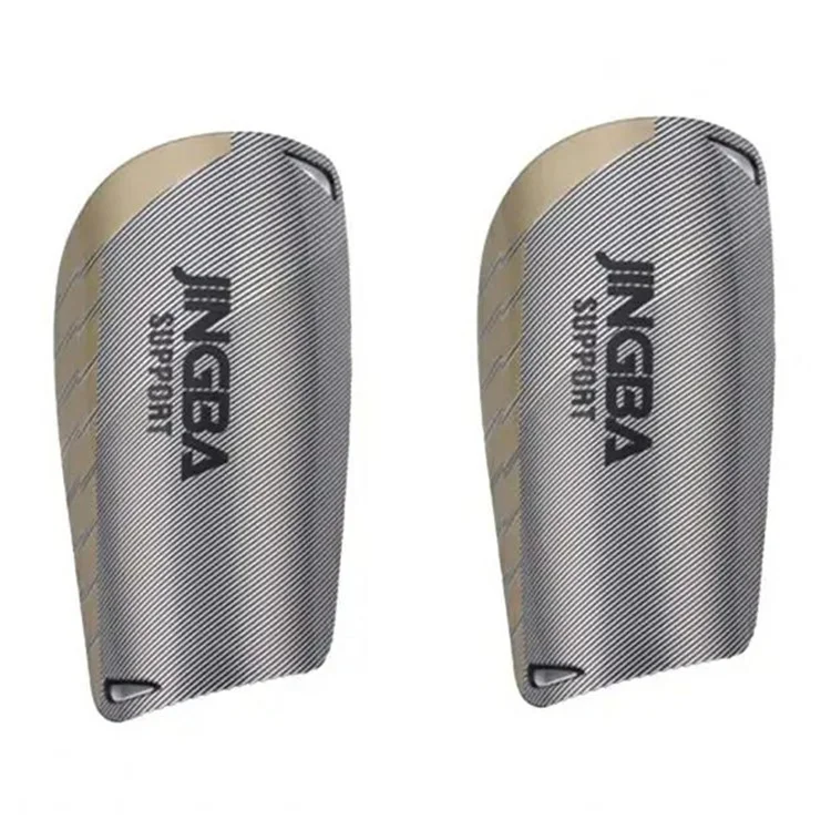 JINGBA SUPPORT 5005 1 Pair Adult Kids Football Shin Guards PE+EVA Outdoor Sports Shin Pads - Black / M