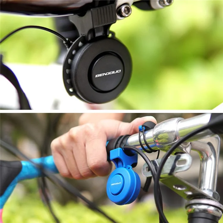 BENGGUO BG-777 Bike Electric Horn Rechargeable High Decibel Bicycle Cycling Warning Bell - Black