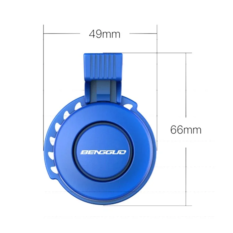 BENGGUO BG-777 Bike Electric Horn Rechargeable High Decibel Bicycle Cycling Warning Bell - Black