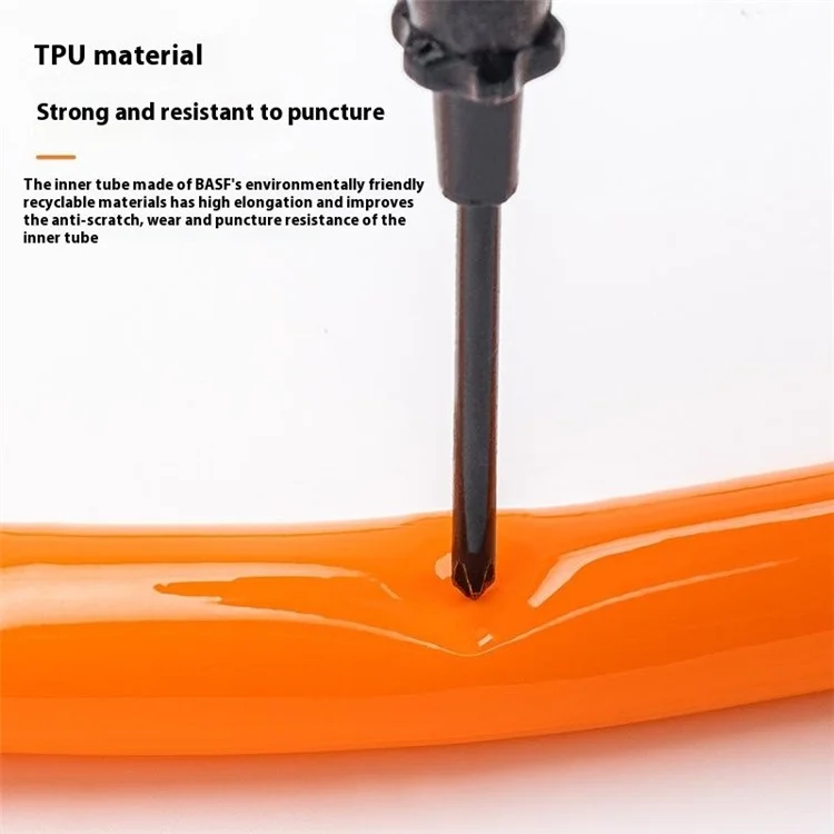 Tube intérieur de vélo de route ultra-léger en TPU avec 2 patchs de réparation de pneu - Valve Presta 700C 45mm