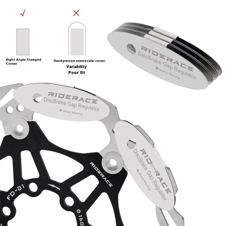 RIDERACE RR9346 Bicycle Hydraulic Disc Brake Pad Adjustment Pad MTB Bike Line Caliper Tool - Square