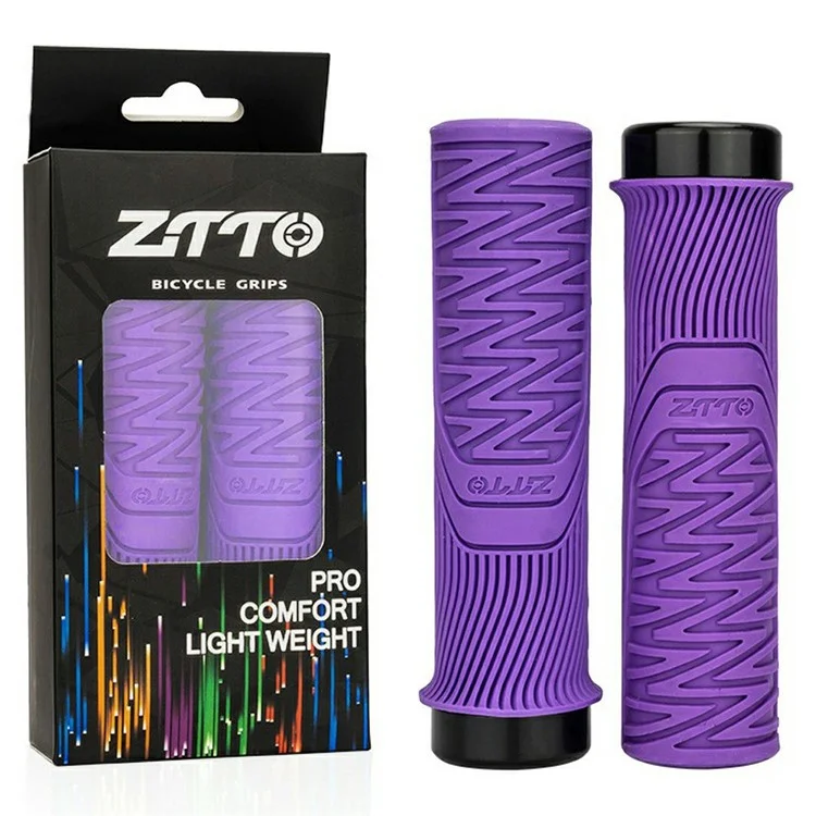 ZTTO AG99 1 Pair Mountain Bike Handlebar Grips Anti Slip Racing Downhill Bicycle Handle Covers - Black