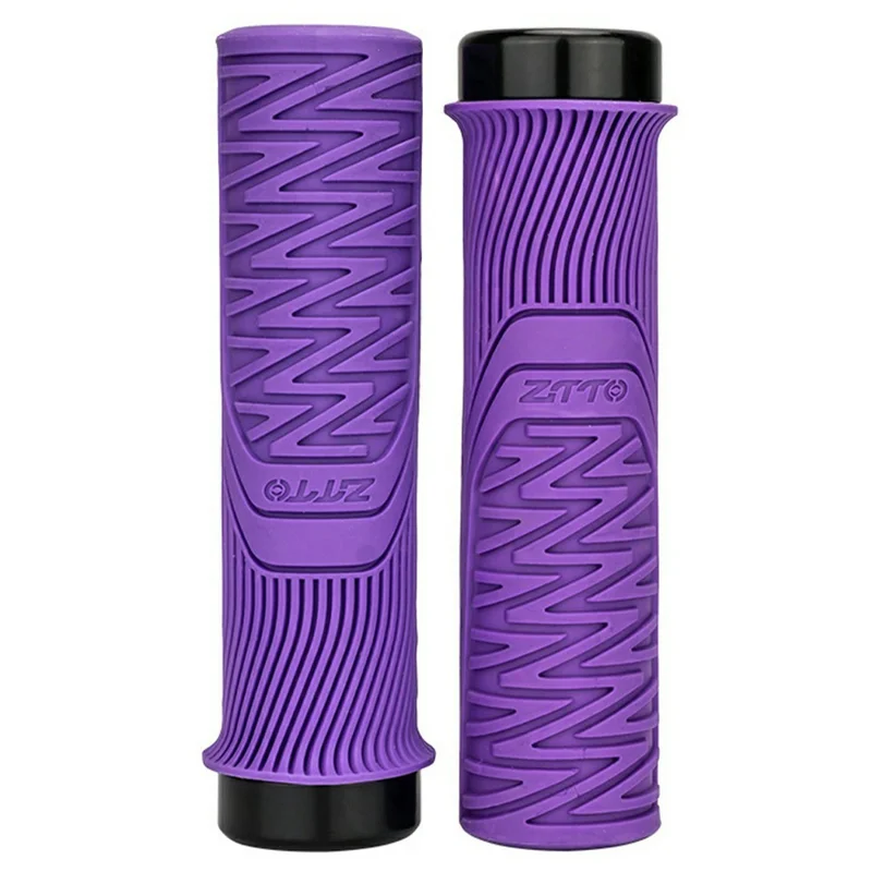 ZTTO AG99 1 Pair Mountain Bike Handlebar Grips Anti Slip Racing Downhill Bicycle Handle Covers - Purple