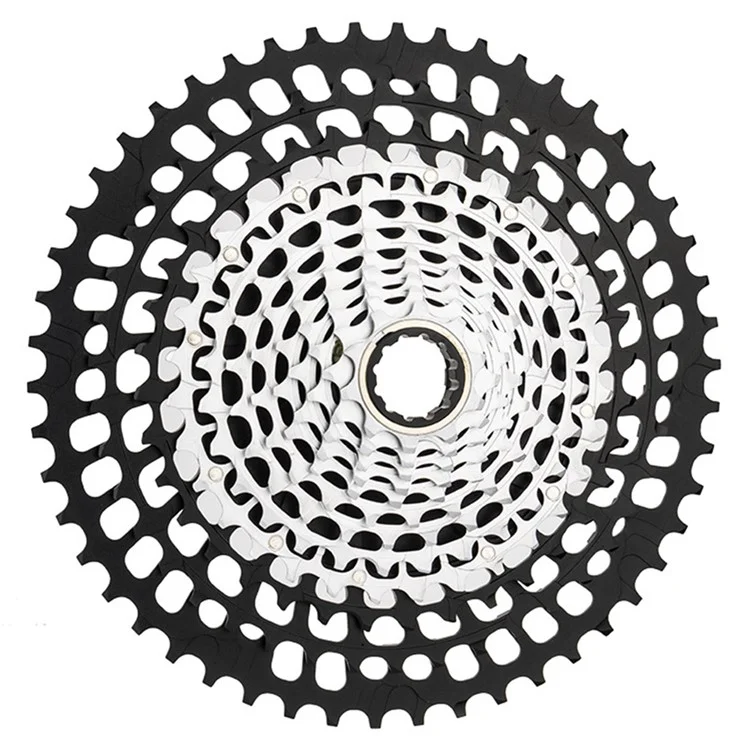 ZTTO Casete de montaña de 12 velocidades 10-50T XD, piñón libre ligero de MTB - Negro+Plata
