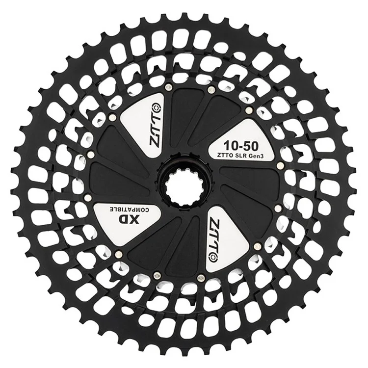 ZTTO Cassette de bicicleta de montaña de 12 velocidades 10-50T XD, piñón libre ligero - Rojo + Plata