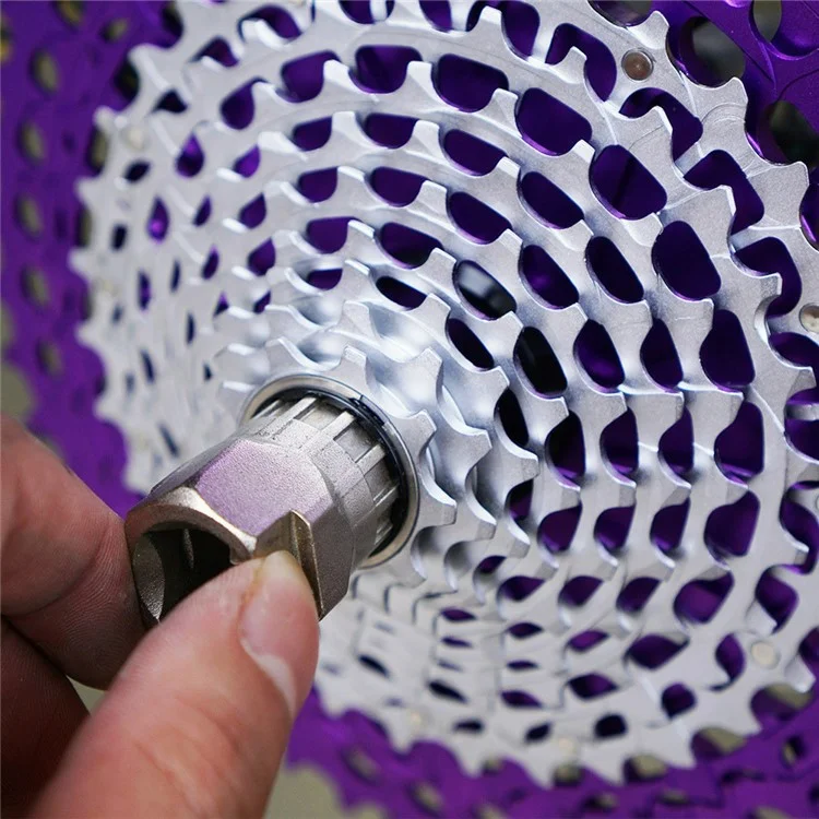 ZTTO 12 Speed 9-50T Ultra Light CNC Hollow Mountain Bike Cassette Freewheel for XD Hub - Black+Silver