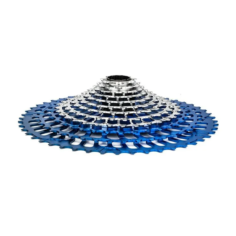 ZTTO 12 Speed 9-50T Ultra Light CNC Hollow Mountain Bike Cassette Freewheel for XD Hub - Black+Silver