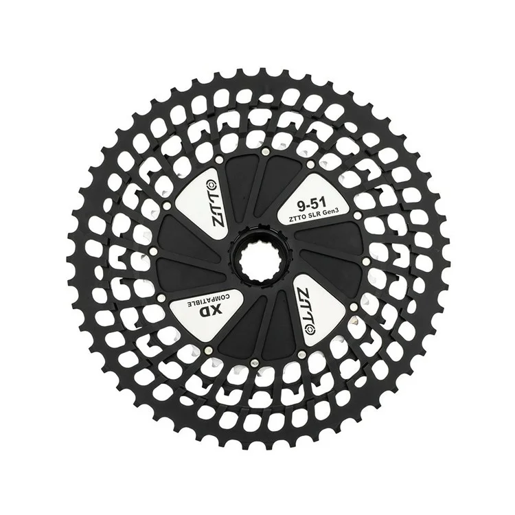 ZTTO 12-скоростная 9-51T горная велосипедная кассета XD, легкий MTB свободный ход, звездочка - фиолетовый + серебряный