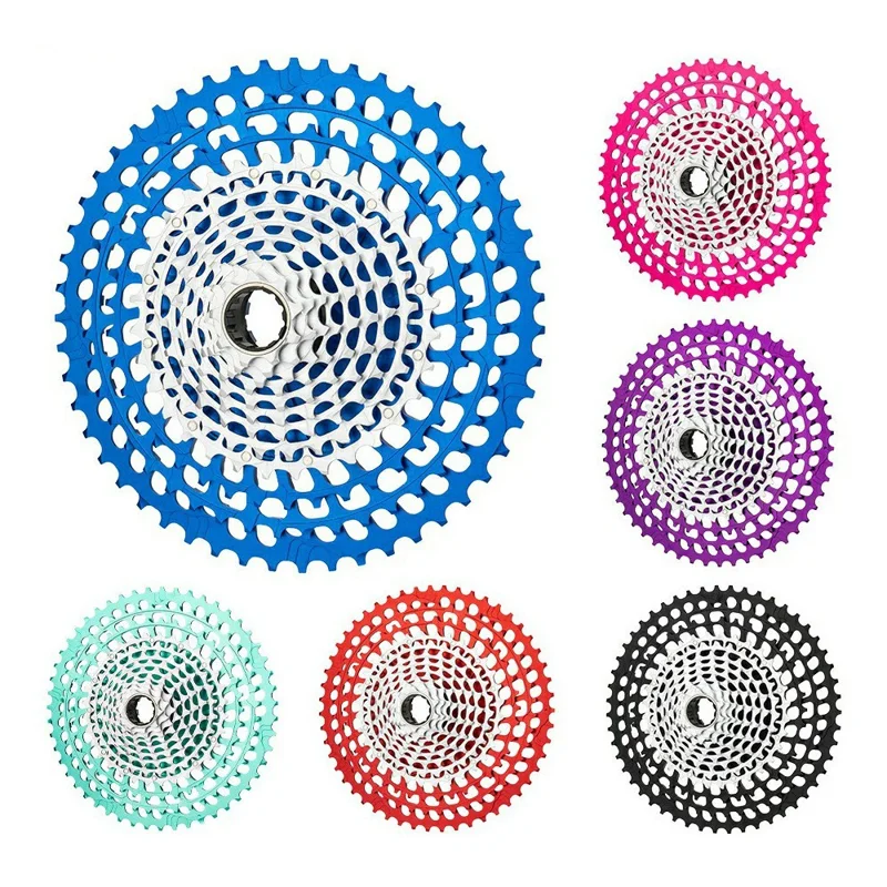 ZTTO Cassette de bicicleta de montaña de 12 velocidades, 9-51T, XD, ligero, piñón libre - Rosa+Plateado