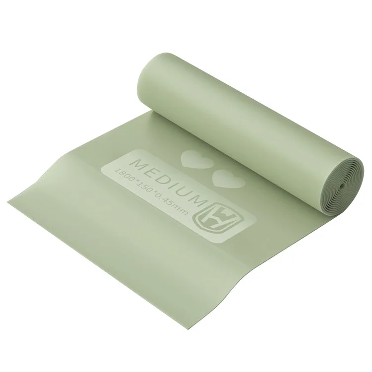 WOSWEIR Banda de Resistencia TPE para Yoga de 20 libras - Mejora de Flexibilidad y Equilibrio, Correa de Entrenamiento de Fuerza - Verde