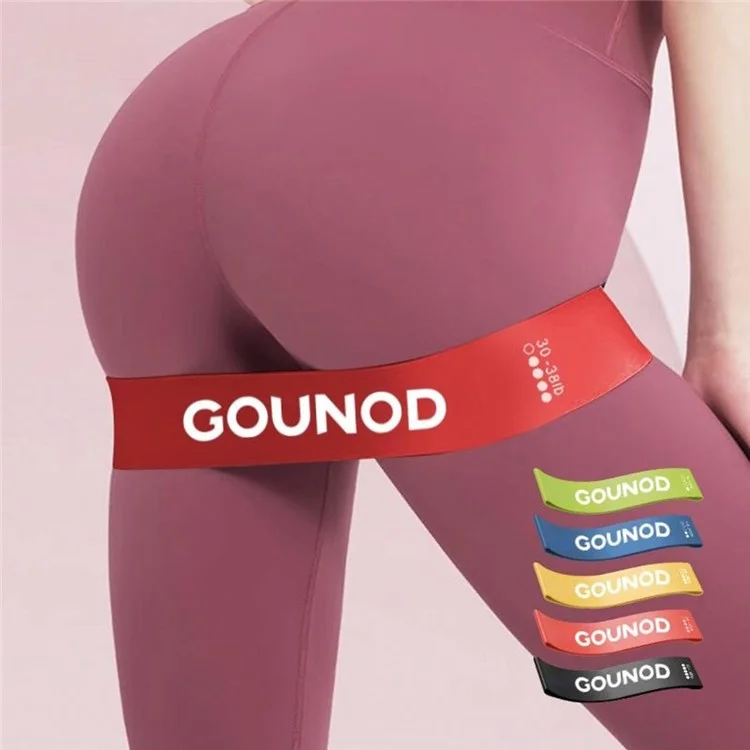 Conjunto de Bandas Elásticas GOUNOD SK010 5 em 1 para Yoga, Fitness, Treinamento de Força e Equipamento de Exercício
