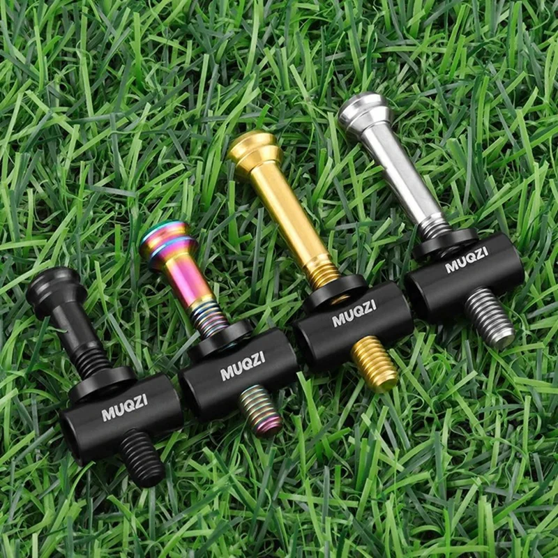 MUQZI Morsetto Sella Bicicletta in Lega di Titanio Viti M5x40MM 1 Paio Viti di Fissaggio Sella per Reggisella Bicicletta - Nero