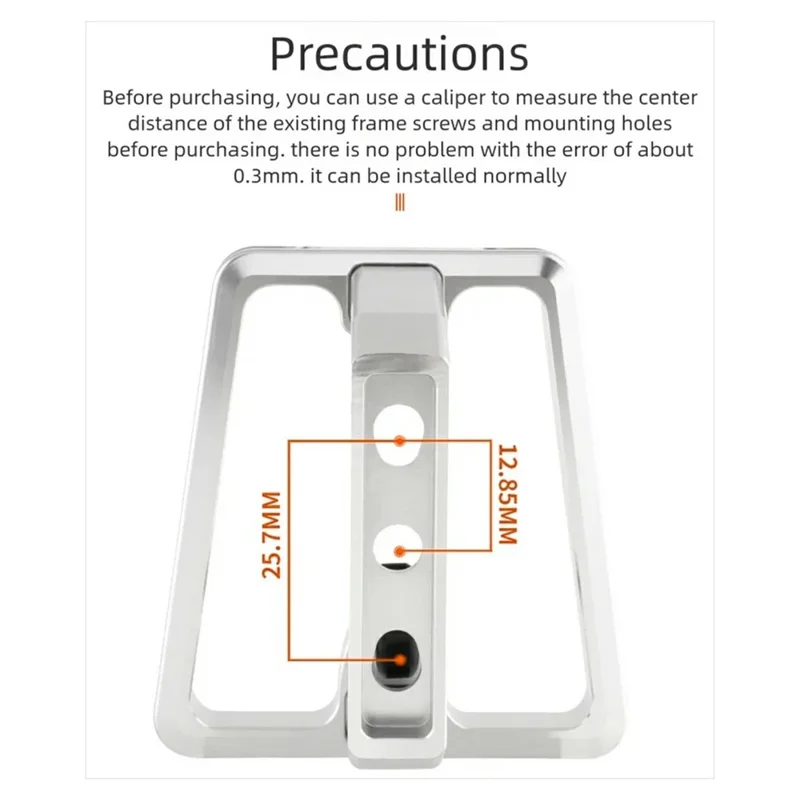 MUQZI Front Carrier Rack Mount 3-Hole Split Nose Hook for Folding Bike  /  Luggage Carrier Attachment - Gold