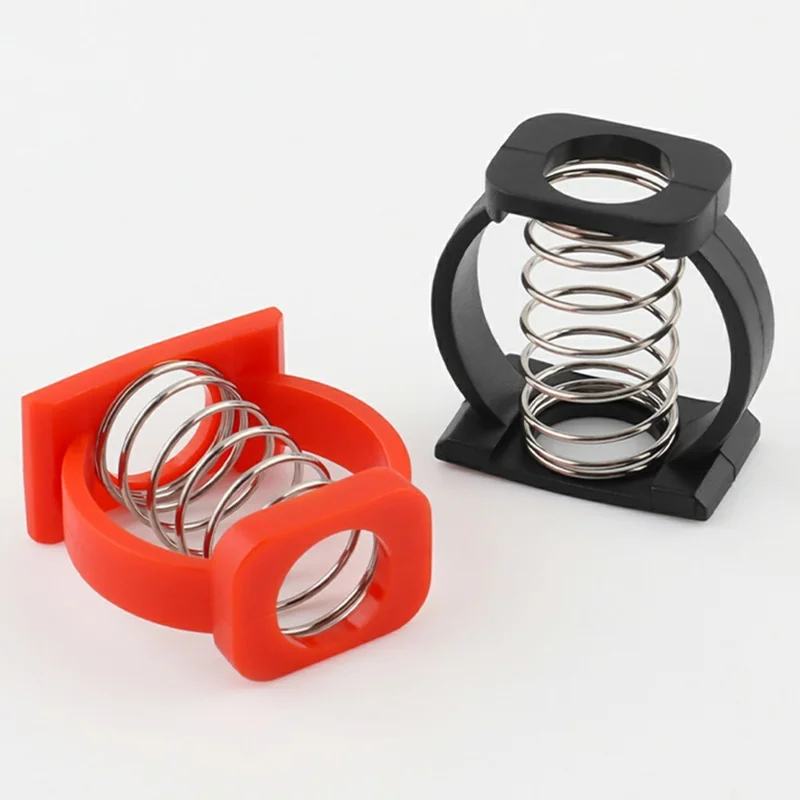 MUQZI 1Pair Rotating Handle Spring Clip for Brompton Folding Bike Faucet Auxiliary Parallel Accessory C-Clip Spring Set - Black