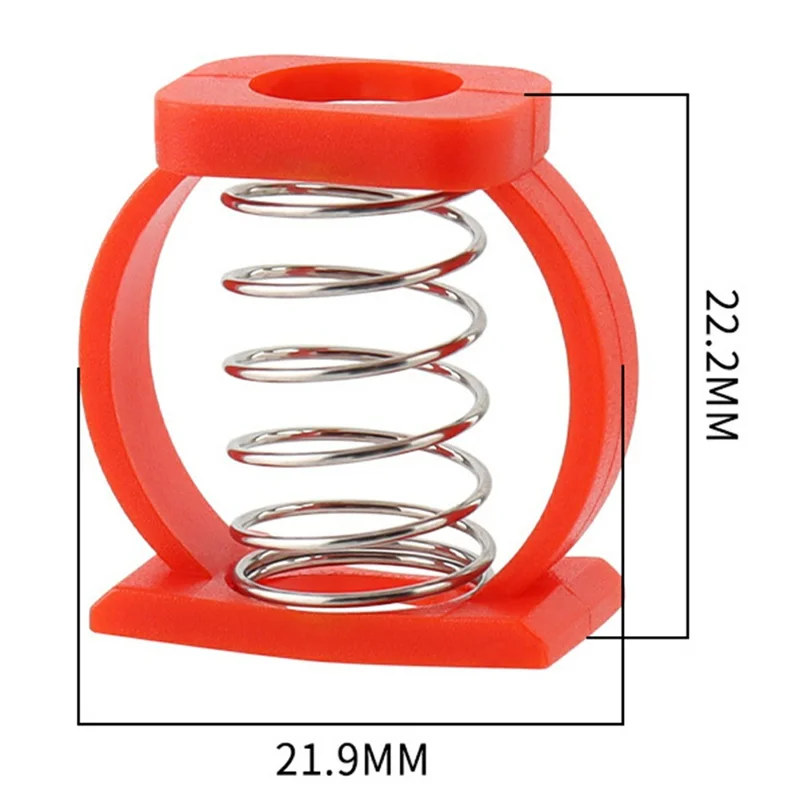 MUQZI 1Pair Rotating Handle Spring Clip for Brompton Folding Bike Faucet Auxiliary Parallel Accessory C-Clip Spring Set - Black