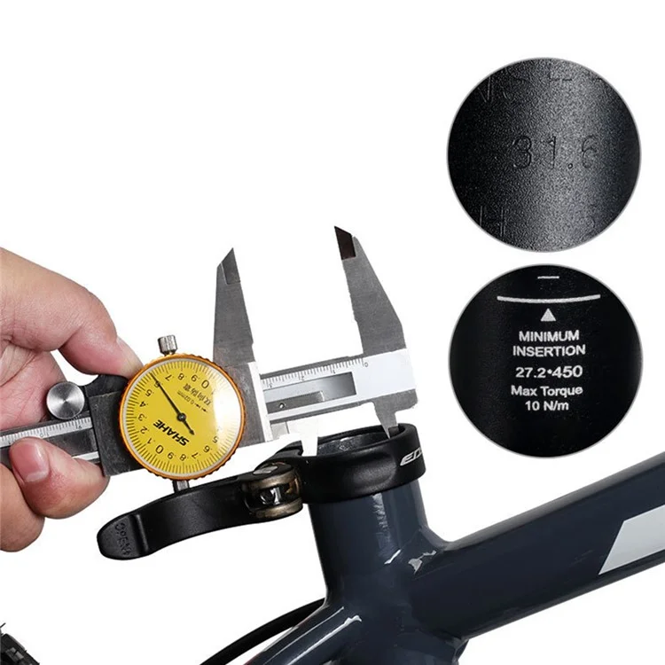 ENLEE E-4215 Adaptador de Poste del Asiento Sleeve Reductor de Tubo de Bicicleta de Montaña - 25.4mm a 27.2mm