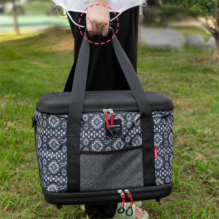 NOBANA 40L Outdoor Camping Chef Shoulder Bag Multi-function Kitchen Utensils Storage Bag Foldable Handbag