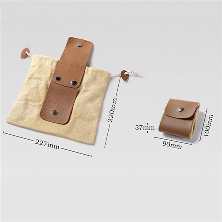 HALIN Obst-Pflücktasche, Hängetasche für die Taille, Kordelzug-Segeltuch-Foragetasche für Camping, Picknick - Khaki