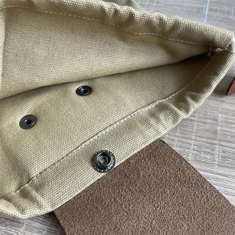HALIN Obst-Pflücktasche, Hängetasche für die Taille, Kordelzug-Segeltuch-Foragetasche für Camping, Picknick - Khaki