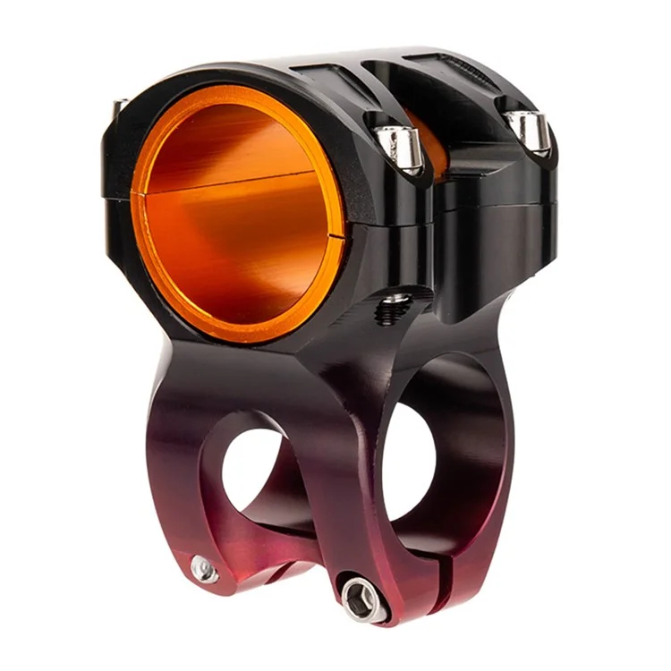 ZTTO Mountain Bike Stem Ultralight MTB Alluminio Lega Bicicletta Manubrio Stem per 31.8mm / 35mm Manubrio - Gradiente Nero / Rosso