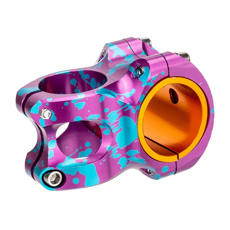 ZTTO Mountain Bike Stem Ultralight MTB Aluminum Alloy Bicycle Handlebar Stem for 31.8mm / 35mm Handlebar - Purple / Blue