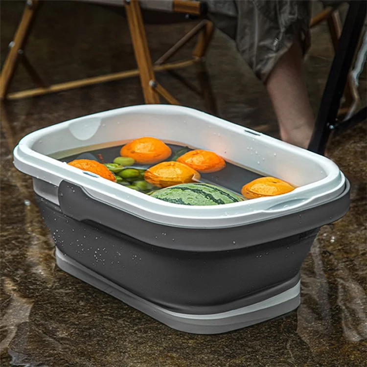 Cesta de Piquenique Multifuncional AOTU com Mesa Dobrável e Cesto de Água - Verde Exército