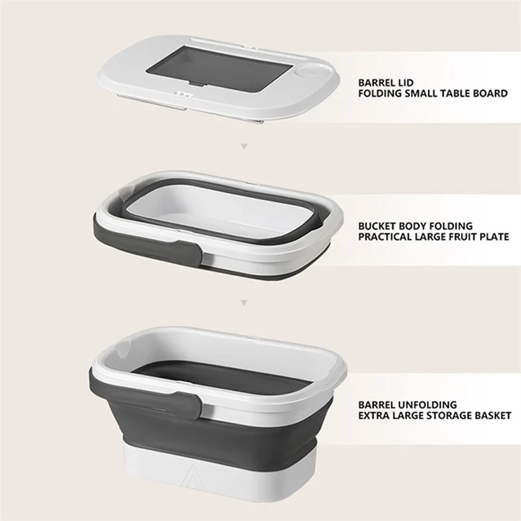Cesta de Piquenique Multifuncional AOTU com Mesa Dobrável e Cesto de Água - Verde Exército