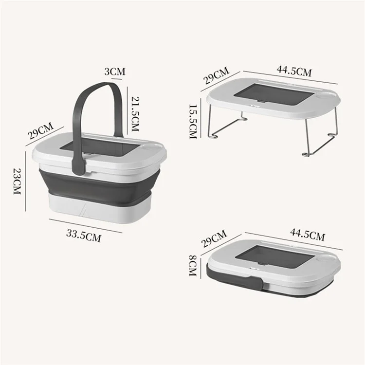 AOTU Multi-Function Outdoor Picnic Basket with Collapsible Table Water Basket - Army Green