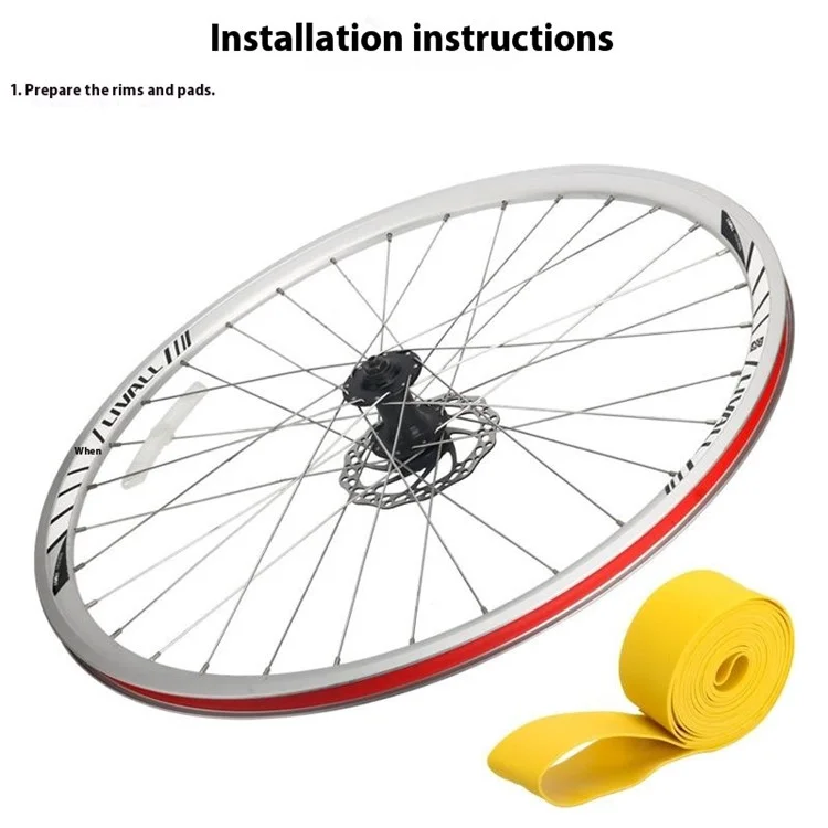 Riderace RR9347 2pcs Bike Tire Liner, Защищенная от Шины Ленты 26 / 27,5 / 29 / 700c MTB Accessories - 700с