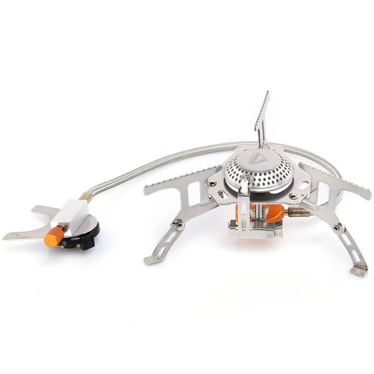 WIDESEA Portable Camping Stove Burner Windproof Folding Lightweight Stove for Outdoor Hiking Cooking - wss-206 For Long Gas Tank