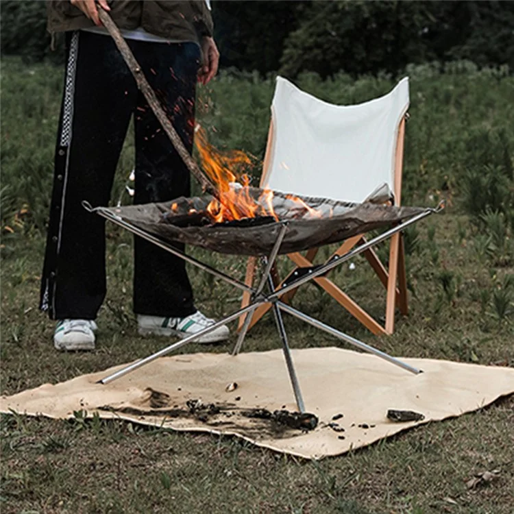 ISE MOUNT 100*100cm Camping Fireproof Cloth High Temperature Anti-Scald Flame Retardant Rug