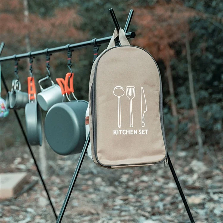 AOTU AT6413-1 Bolsa de almacenamiento de menaje de campamento de tela Oxford - Caqui