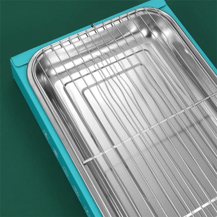Outdoor Einweg-Barbecue-Ofen aus Kraftpapier + Edelstahl-BBQ-Grill, waschfrei, für Camping, Picknick (BPA-frei, keine FDA-Zertifizierung) - Blau