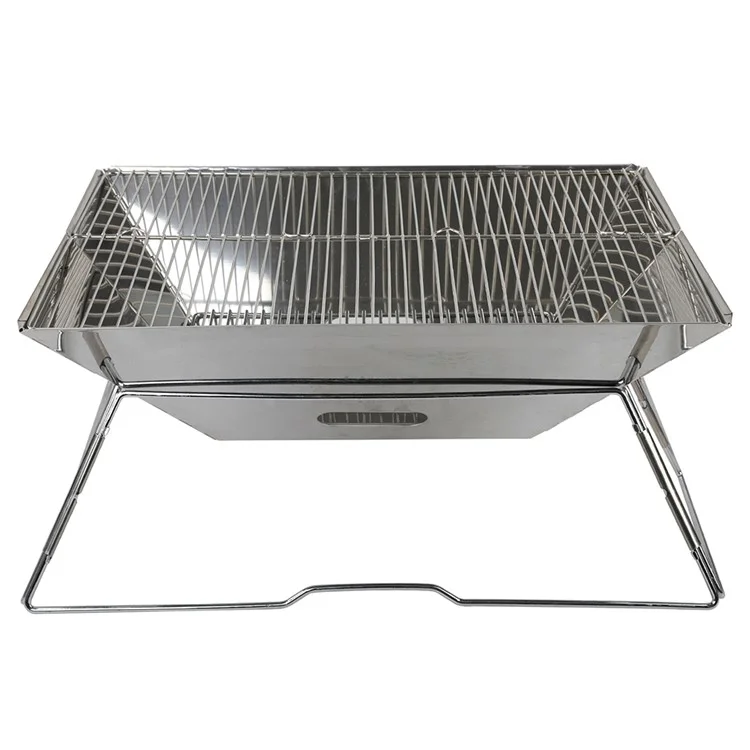 HALIN Stainless Steel Charcoal Grill Detachable BBQ Grill Tools for Outdoor Camping Hiking Picnics (BPA-Free, No FDA Certified)