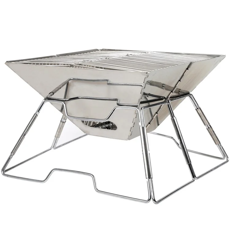 Barbecue portable HALIN pour le camping en plein air, en acier inoxydable pour le camping, les pique-niques (sans BPA, pas de certification FDA)