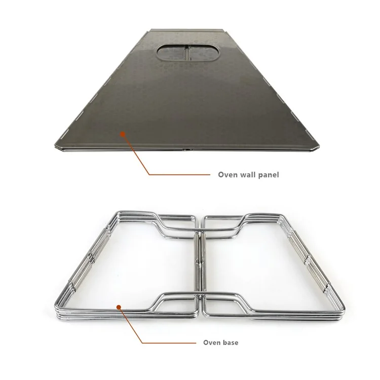 Barbecue portable HALIN pour le camping en plein air, en acier inoxydable pour le camping, les pique-niques (sans BPA, pas de certification FDA)