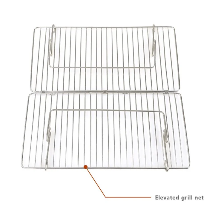 HALIN Camping Brennender Ofen Tragbare Faltbare Edelstahl-Backpacking-BBQ-Grill für Picknicks (BPA-frei, nicht FDA-zertifiziert)