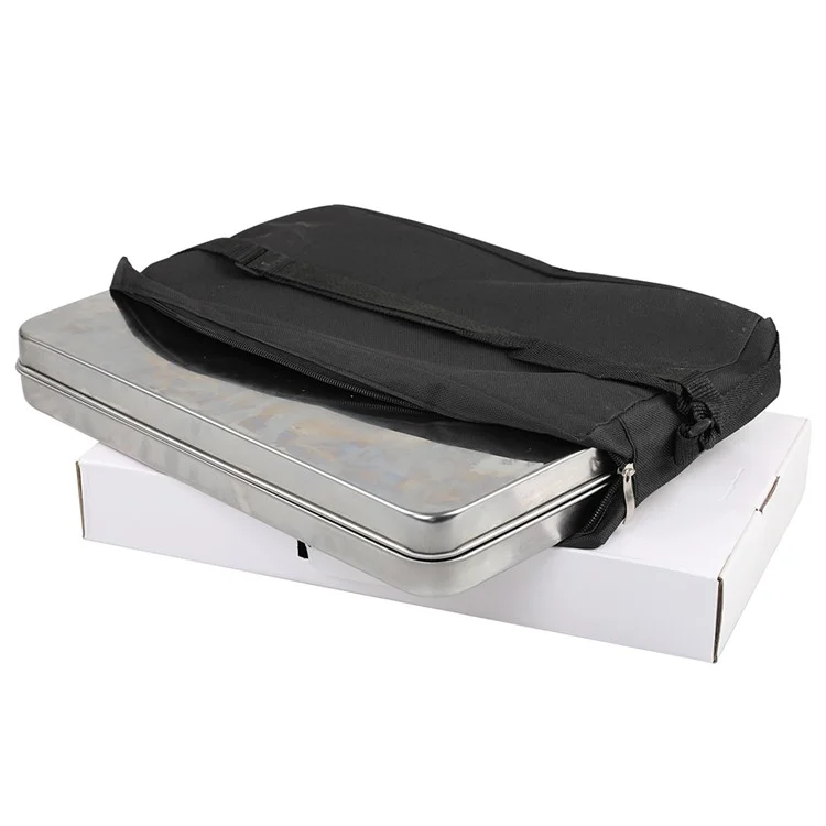 HALIN Camping Brennender Ofen Tragbare Faltbare Edelstahl-Backpacking-BBQ-Grill für Picknicks (BPA-frei, nicht FDA-zertifiziert)