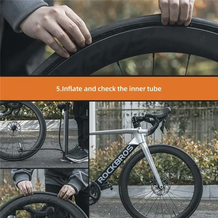 ROCKBROS FV Valve Lightweight Inner Tube for Cycling Road Bike TPU Ultralight Inner Tube - 700*18-28C FV 85mm