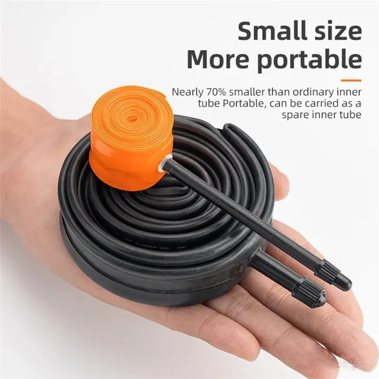 ROCKBROS FV Valve Lightweight Inner Tube for Cycling Road Bike TPU Ultralight Inner Tube - 700*18-28C FV 85mm