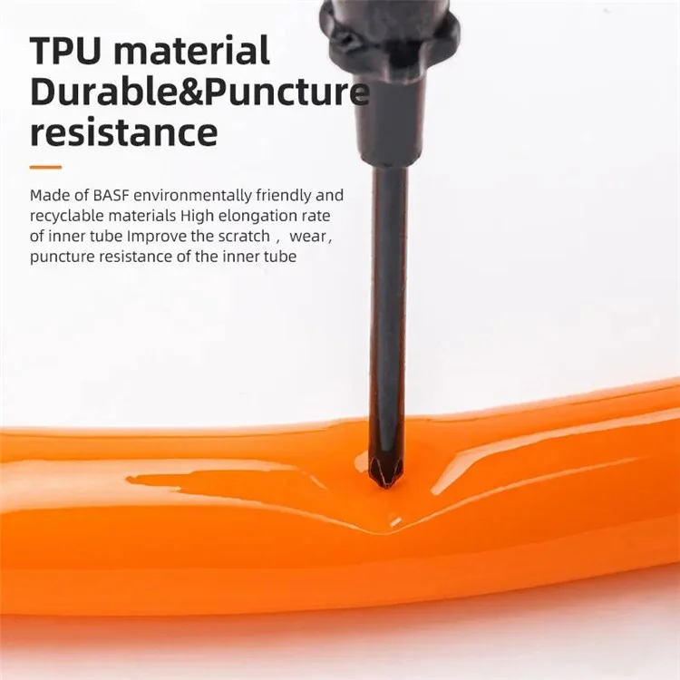 ROCKBROS 700*18-32C FV Valve 85mm TPU Inner Tube for Bicycle Road Bike Wear Resistant Inner Tube