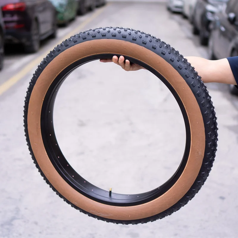 20x3 Inch 30PSI Snowmobile ATV Car Anti-slip Rubber Wheel Exterior Tire - Yellow+Black