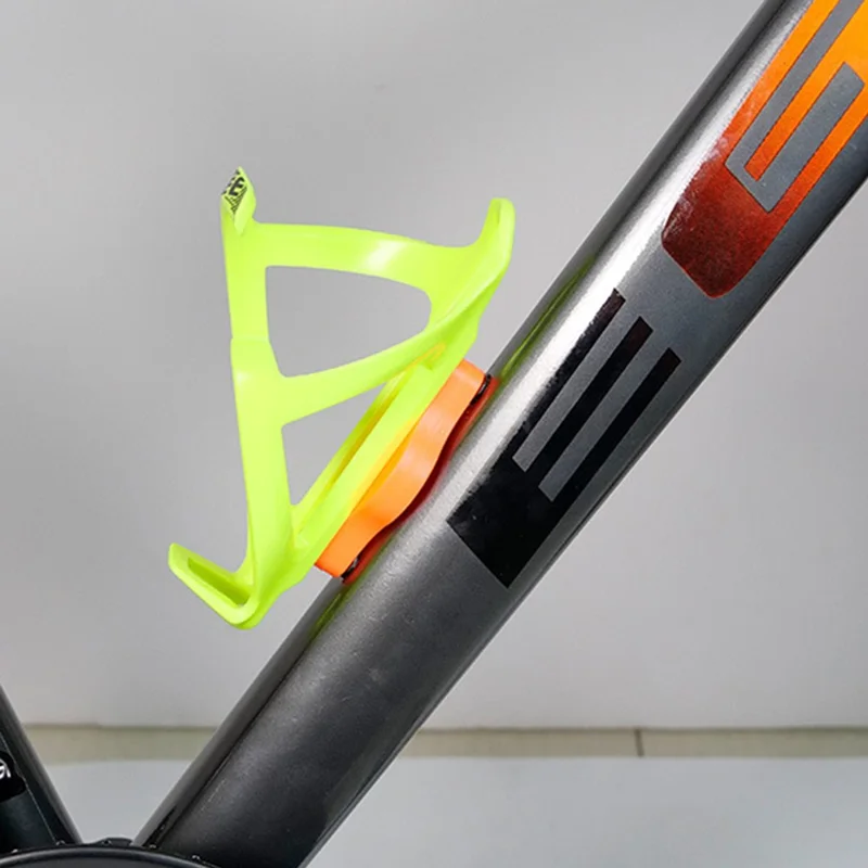 103122 For AirTag Bike Frame Mount Holder Plastic GPS Tracker Attachment Case - Orange